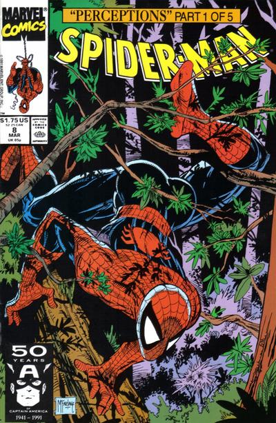 Spider-Man 1990 #8 Direct ed. - high grade - $6.99
