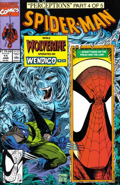 Spider-Man 1990 #11 Direct ed. - high grade - $5.99