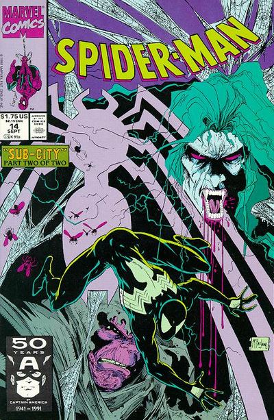 Spider-Man 1990 #14 Direct ed. - high grade - $6.99