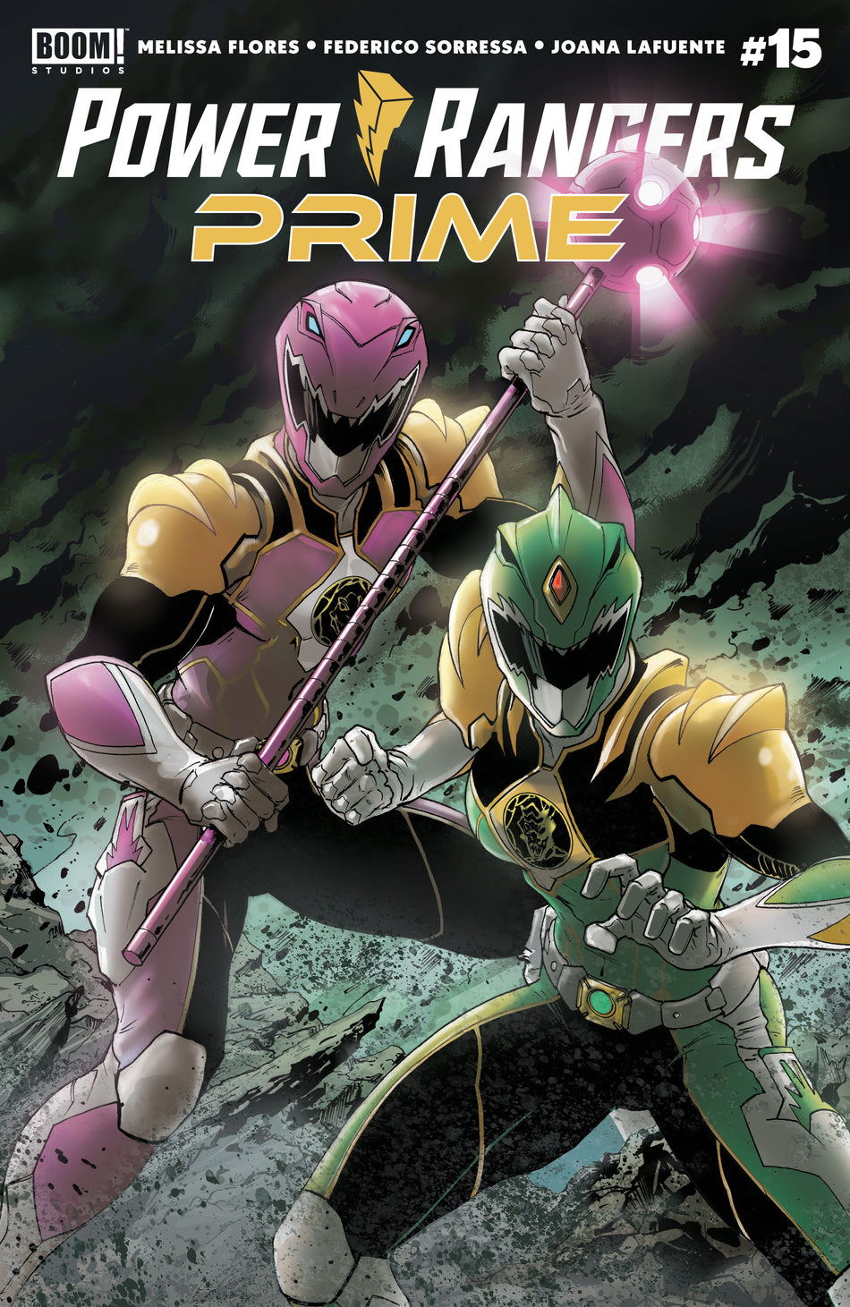 Stock Photo of  Power Rangers Prime #15 A Main (Dressed, Griffith) Boom! Entertainment Comics sold by Stronghold Collectibles of Acadiana Lafayette, LA