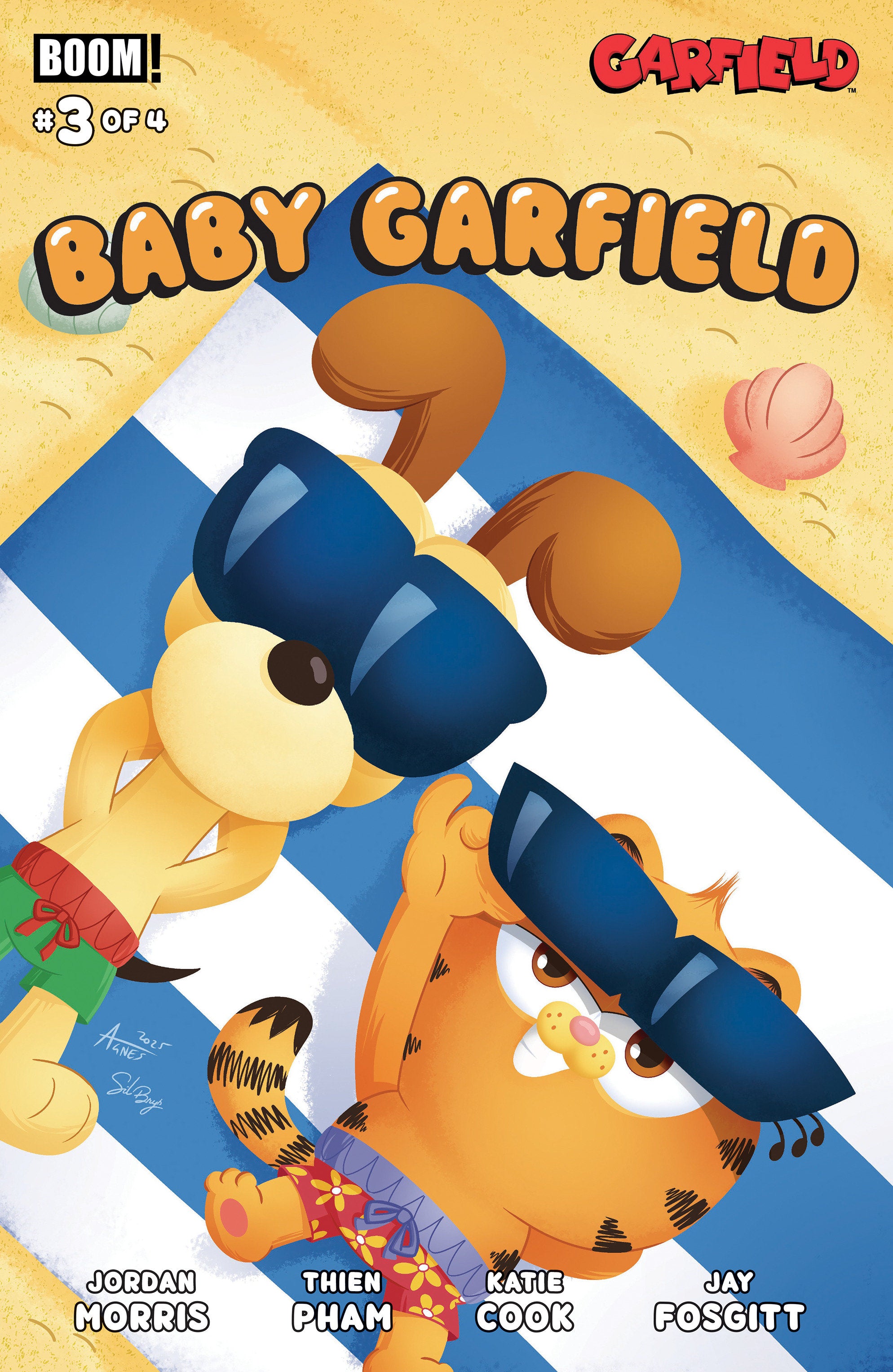 Stock Photo of  Baby Garfield #3 A Main (Dressed, Garbowska) Boom! Entertainment Comics sold by Stronghold Collectibles of Acadiana Lafayette, LA