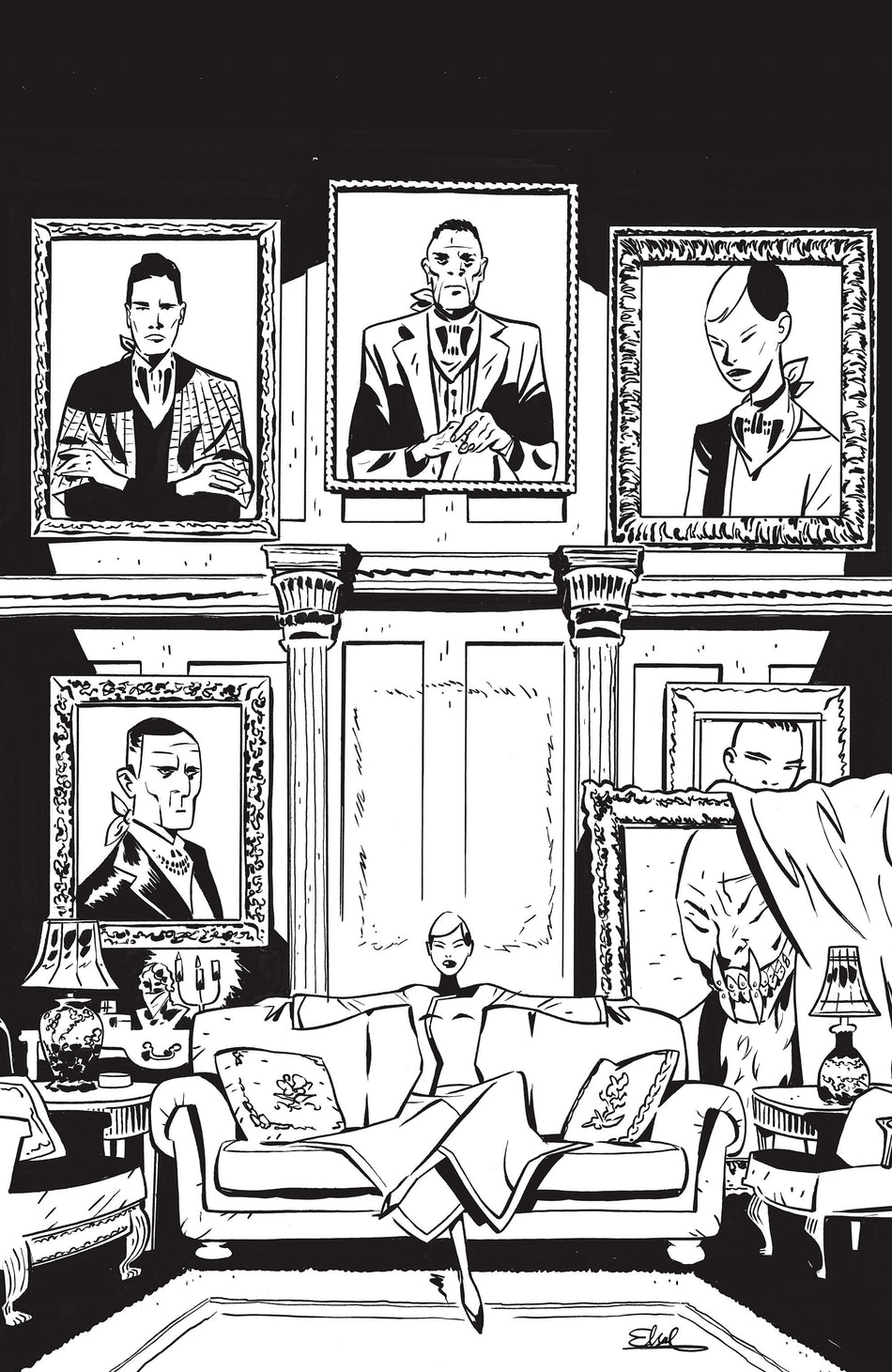 Stock Photo of  Fall Of The House Of Slaughter #1 D 1 in 10 Variant Edition (Full Art, Charretier) Boom! Entertainment Comics sold by Stronghold Collectibles of Acadiana Lafayette, LA