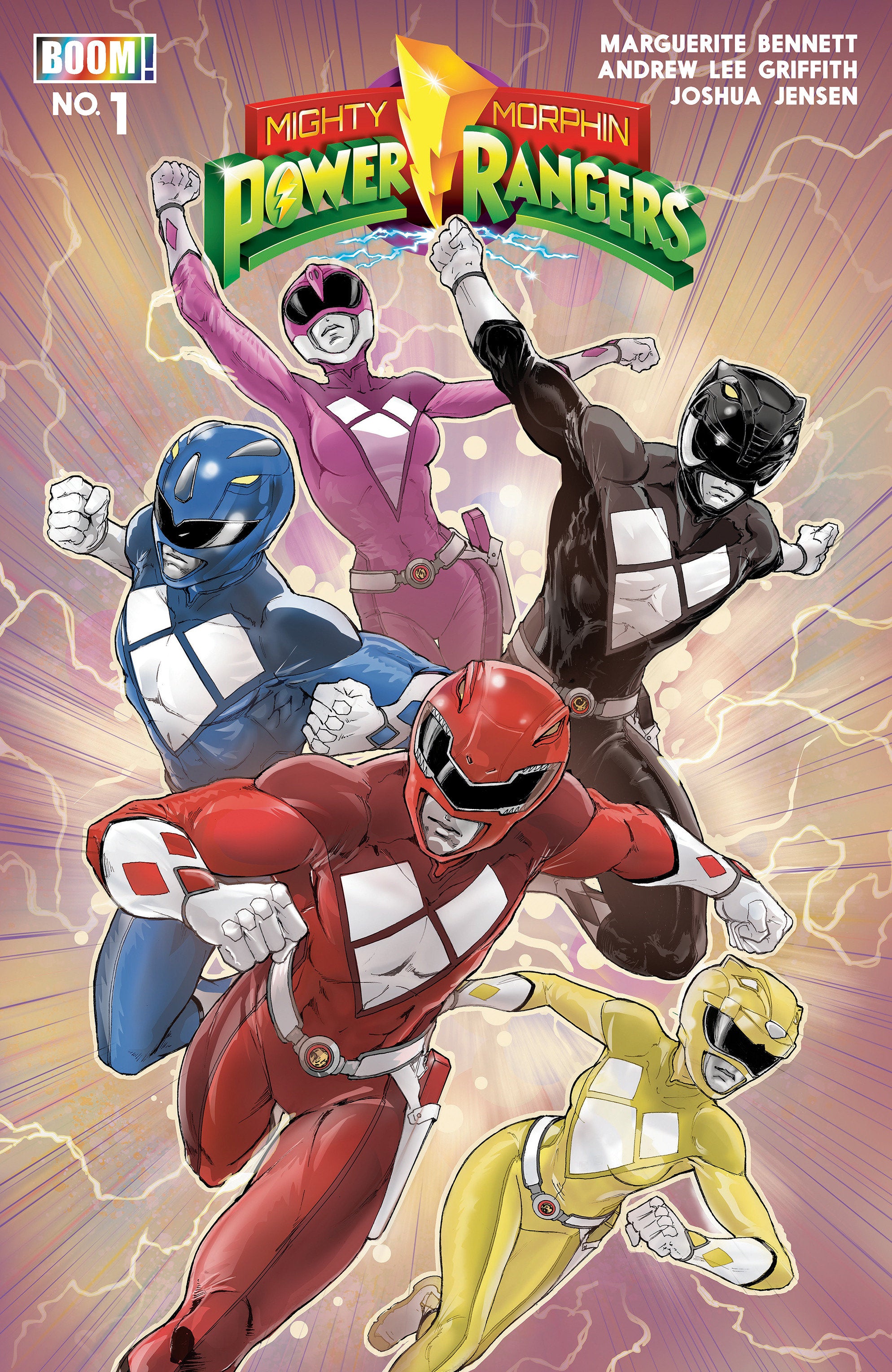 Stock Photo of  Mighty Morphin Power Rangers (2026) #1 B Variant (Dressed, Griffith) Boom! Entertainment Comics sold by Stronghold Collectibles of Acadiana Lafayette, LA