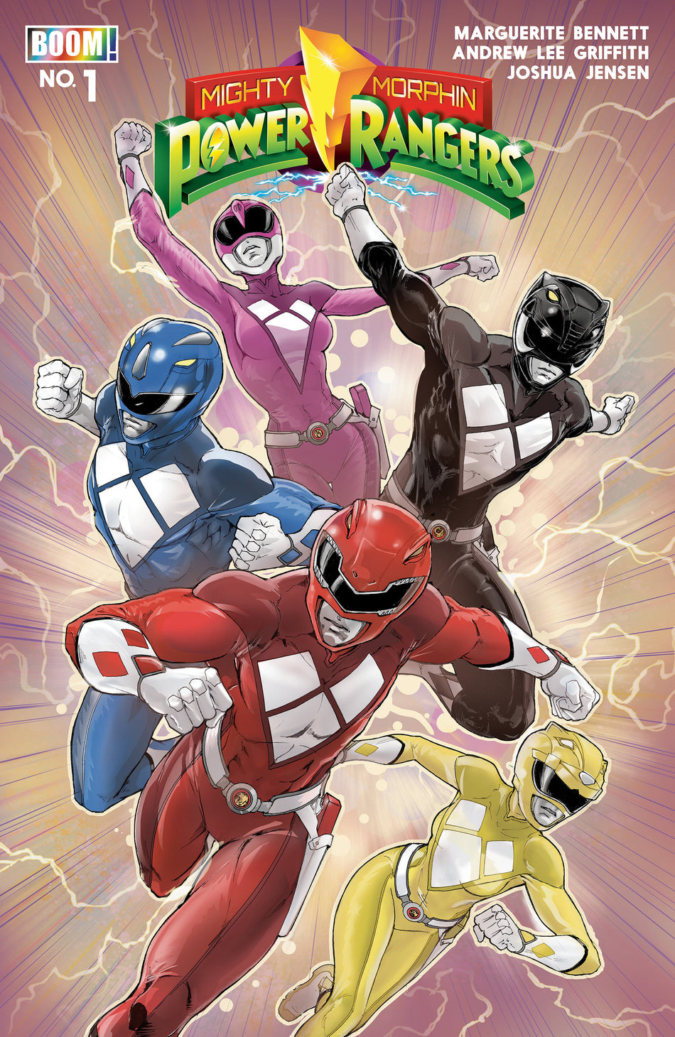 Stock Photo of  Mighty Morphin Power Rangers (2026) #1 B Variant (Dressed, Griffith) Boom! Entertainment Comics sold by Stronghold Collectibles of Acadiana Lafayette, LA