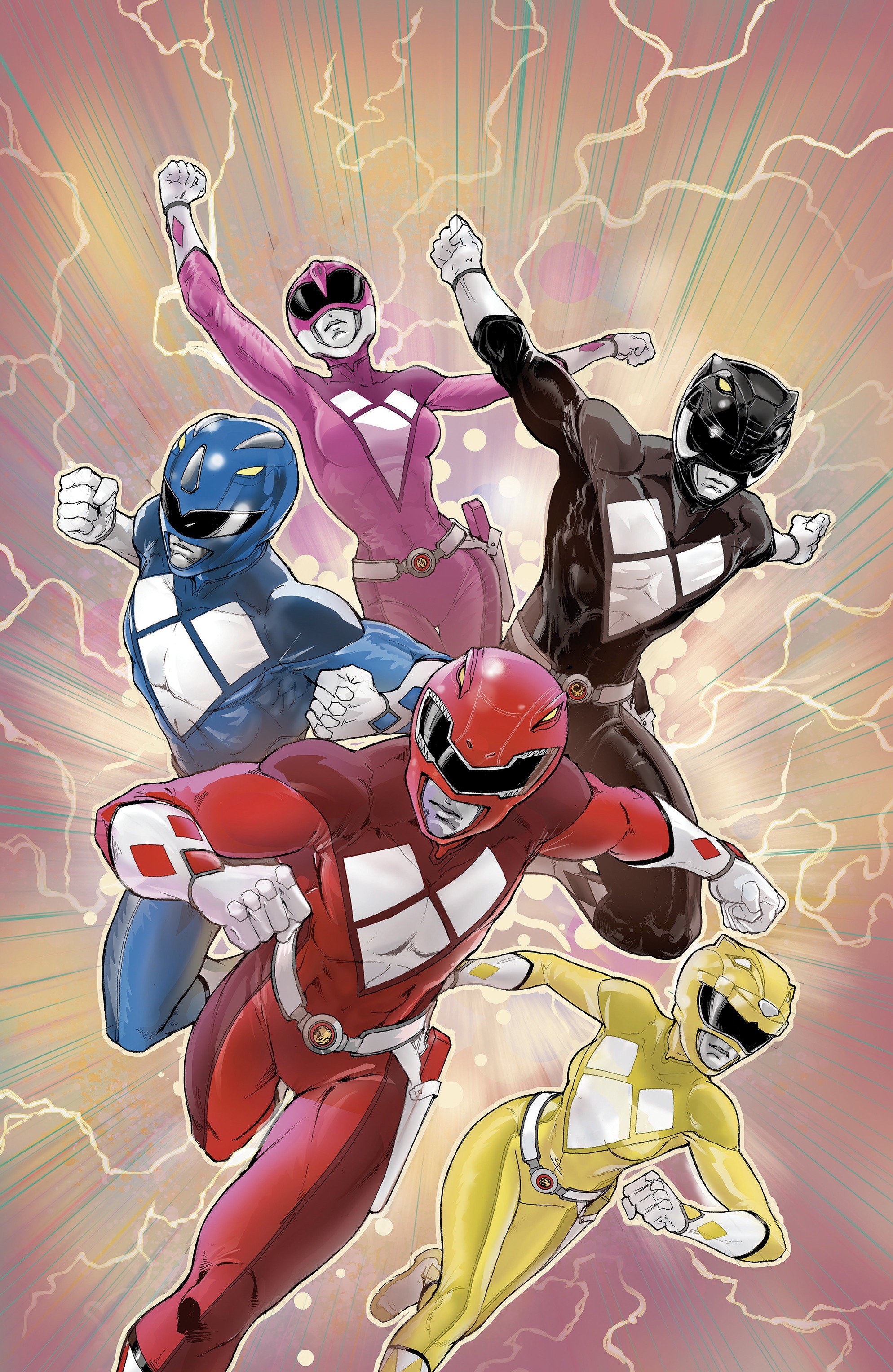 Stock Photo of  Mighty Morphin Power Rangers (2026) #1 F 1 in 10 Variant Edition Foil Variant (Full Art, Foil, Griffith) Boom! Entertainment Comics sold by Stronghold Collectibles of Acadiana Lafayette, LA
