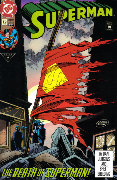 Superman 1987 #75 Fourth Printing - low grade - $3.99