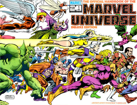 The Official Handbook of the Marvel Universe Deluxe Edition 1985 #1 - high grade - $4.99