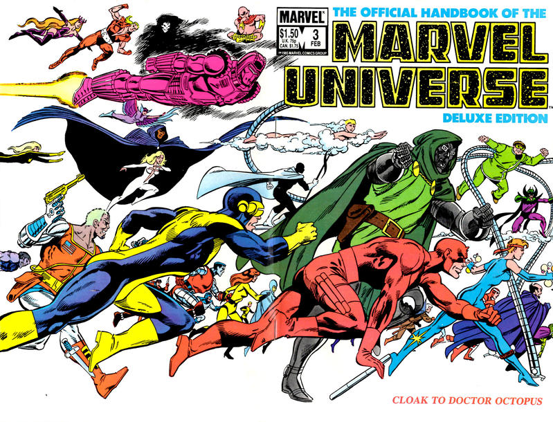 The Official Handbook of the Marvel Universe Deluxe Edition 1985 #3 Direct ed. - high grade - $4.99