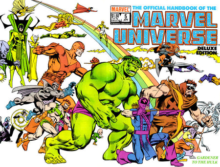The Official Handbook of the Marvel Universe Deluxe Edition 1985 #5 Direct ed. - high grade - $4.99