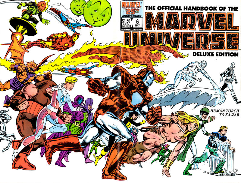 The Official Handbook of the Marvel Universe Deluxe Edition 1985 #6 Direct ed. - high grade - $4.99