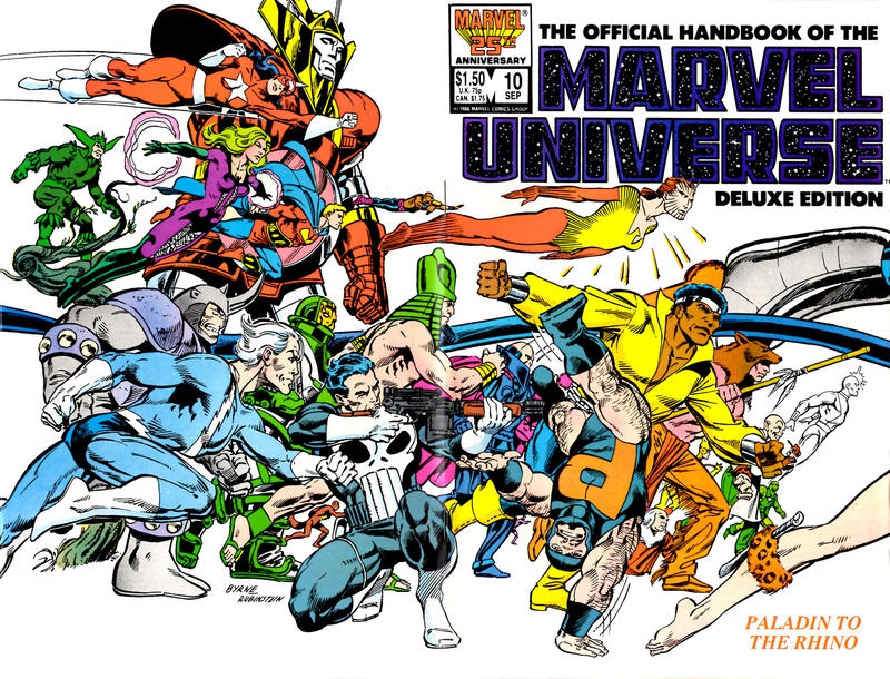 The Official Handbook of the Marvel Universe Deluxe Edition 1985 #10 Direct ed. - high grade - $4.99