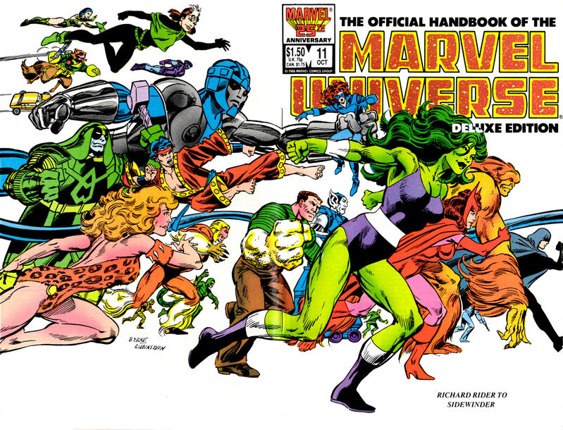The Official Handbook of the Marvel Universe Deluxe Edition 1985 #11 Direct ed. - high grade - $4.99