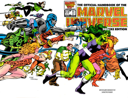 The Official Handbook of the Marvel Universe Deluxe Edition 1985 #11 Direct ed. - high grade - $4.99