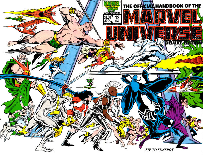 The Official Handbook of the Marvel Universe Deluxe Edition 1985 #12 Direct ed. - high grade - $4.99
