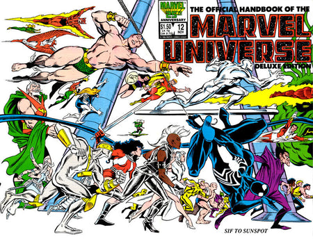 The Official Handbook of the Marvel Universe Deluxe Edition 1985 #12 Direct ed. - high grade - $4.99