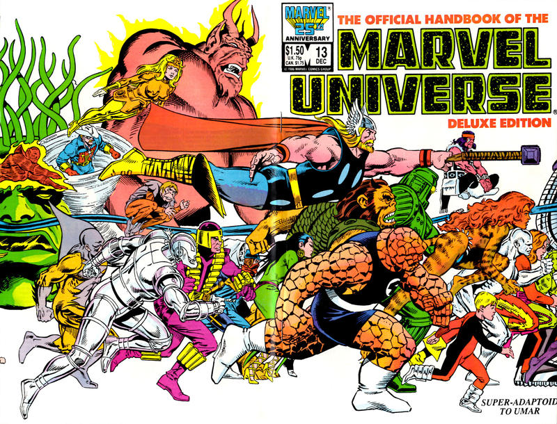 The Official Handbook of the Marvel Universe Deluxe Edition 1985 #13 Direct ed. - high grade - $4.99