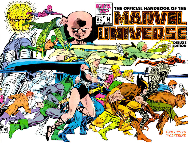 The Official Handbook of the Marvel Universe Deluxe Edition 1985 #14 Direct ed. - high grade - $4.99