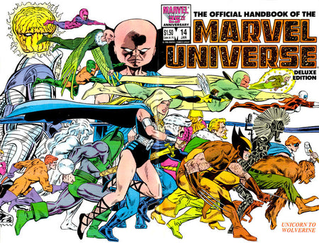 The Official Handbook of the Marvel Universe Deluxe Edition 1985 #14 Direct ed. - high grade - $4.99