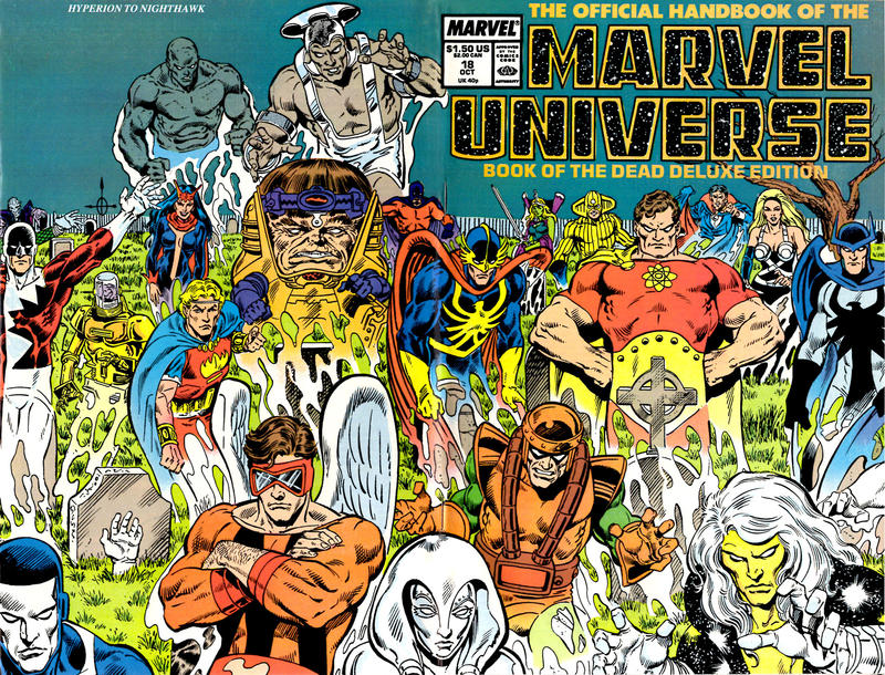 The Official Handbook of the Marvel Universe Deluxe Edition 1985 #18 - high grade - $3.99