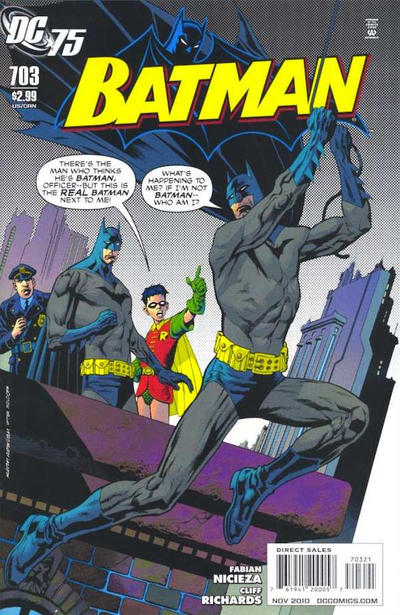 Batman 1940 #703 75th Anniversary Cover - back issue - $7.99