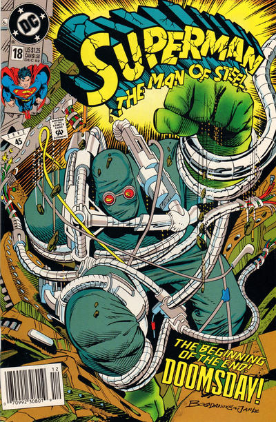 Superman: The Man of Steel 1991 #18 Newsstand ed. - high grade - $12.99