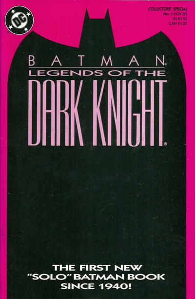 Legends of the Dark Knight 1989 #1 Pink Cover - high grade - $4.99