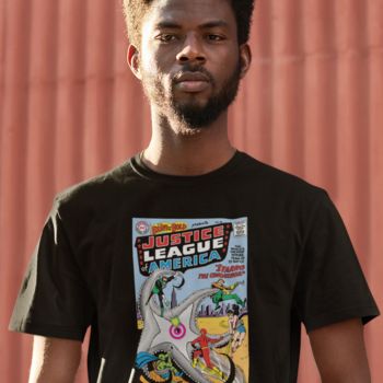 COVER BRAVE AND THE BOLD 28 ALL OVER PRINT SHIRT AND TANK - JLA FROM THE BEGINNING 1C