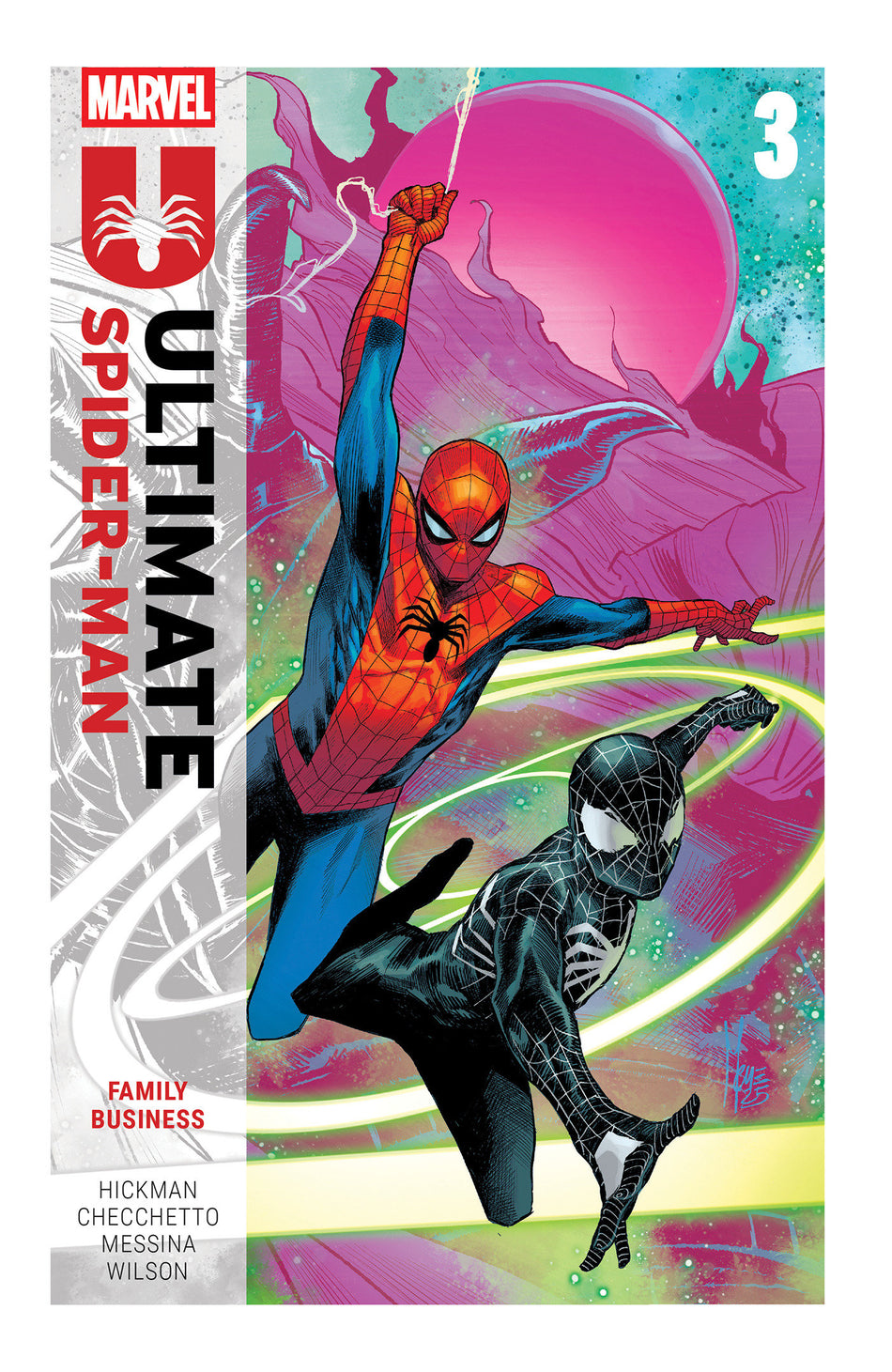 Stock Photo of Ultimate Spider-Man By Jonathan Hickman Volume. 3: Family Business Marvel Comics Graphic Novels sold by Stronghold Collectibles of Acadiana Lafayette, LA