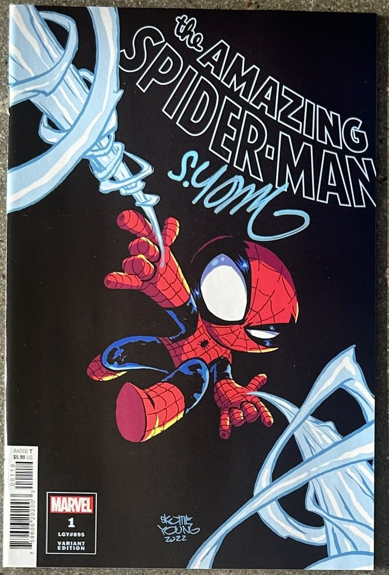 Amazing Spider-Man V6 #1 Young Variant SIGNED by Skottie Young