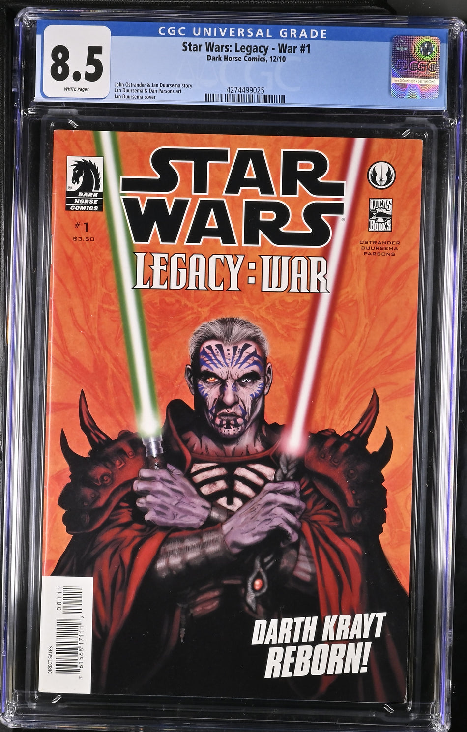 Star Wars Legacy - War #1 CGC 8.5