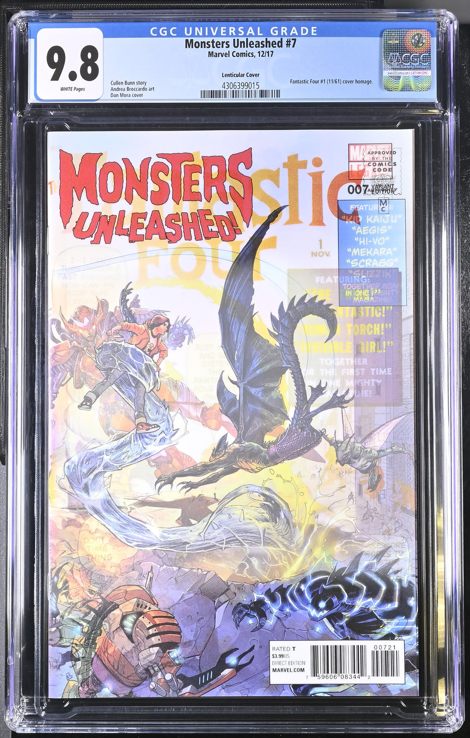 Monsters Unleashed #7 Lenticular CGC 9.8