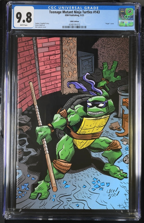 Teenage Mutant Ninja Turtles (TMNT) #143 CGC 9.8 Virgin Jim Lawson Exclusive 1 of 6 [Limited to 777]
