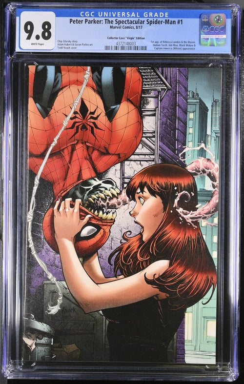 CGC 9.8 Peter Parker The Spectacular Spider-Man #1 Todd Nauck Virgin Variant