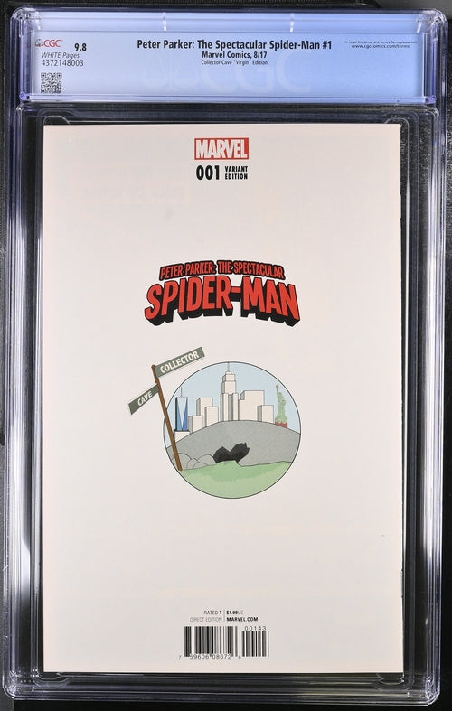CGC 9.8 Peter Parker The Spectacular Spider-Man #1 Todd Nauck