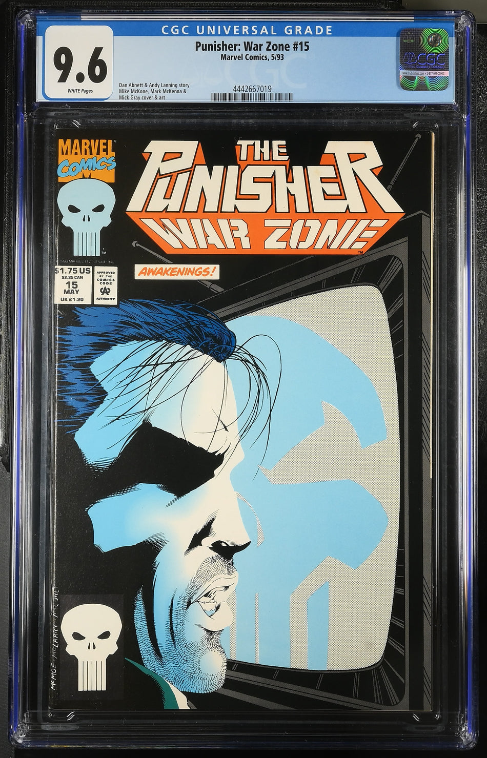 CGC 9.6 Punisher War Zone #15 1993