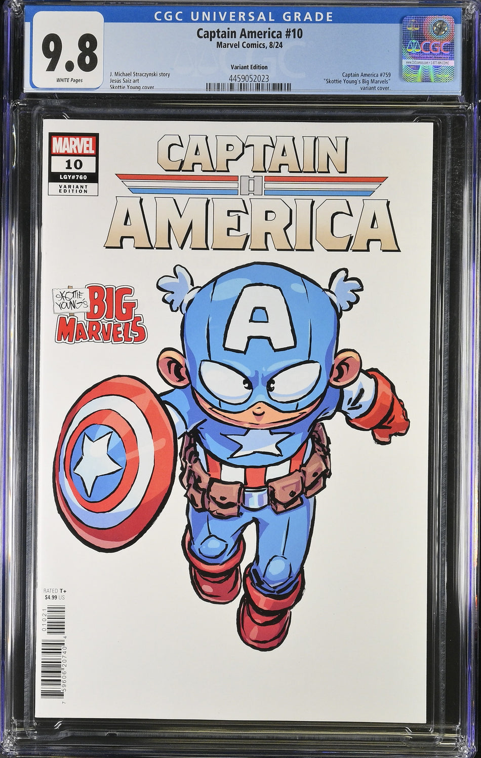 CGC 9.8 Captain America #10 Skottie Young's Big Marvel Variant