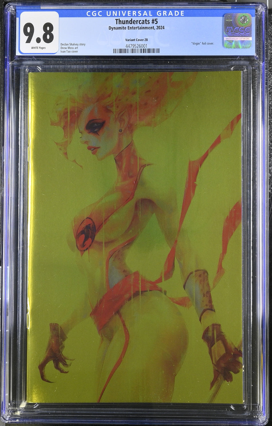 CGC 9.8 Thundercats #5 CVR ZB 1:15 FOC Variant Edition Tao Virgin Foil