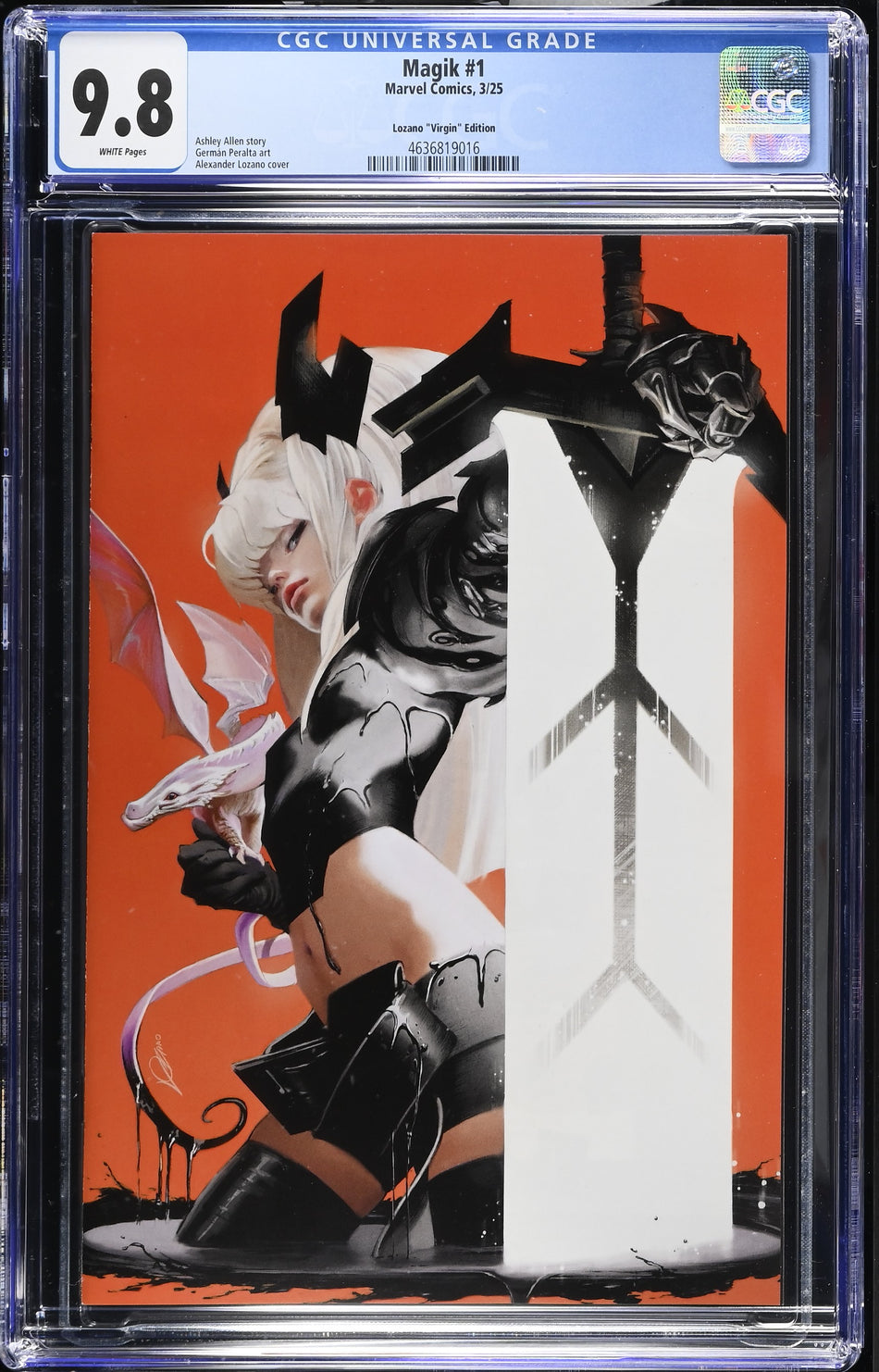 CGC 9.8 Magik #1 Alexander Lazano Virgin Variant