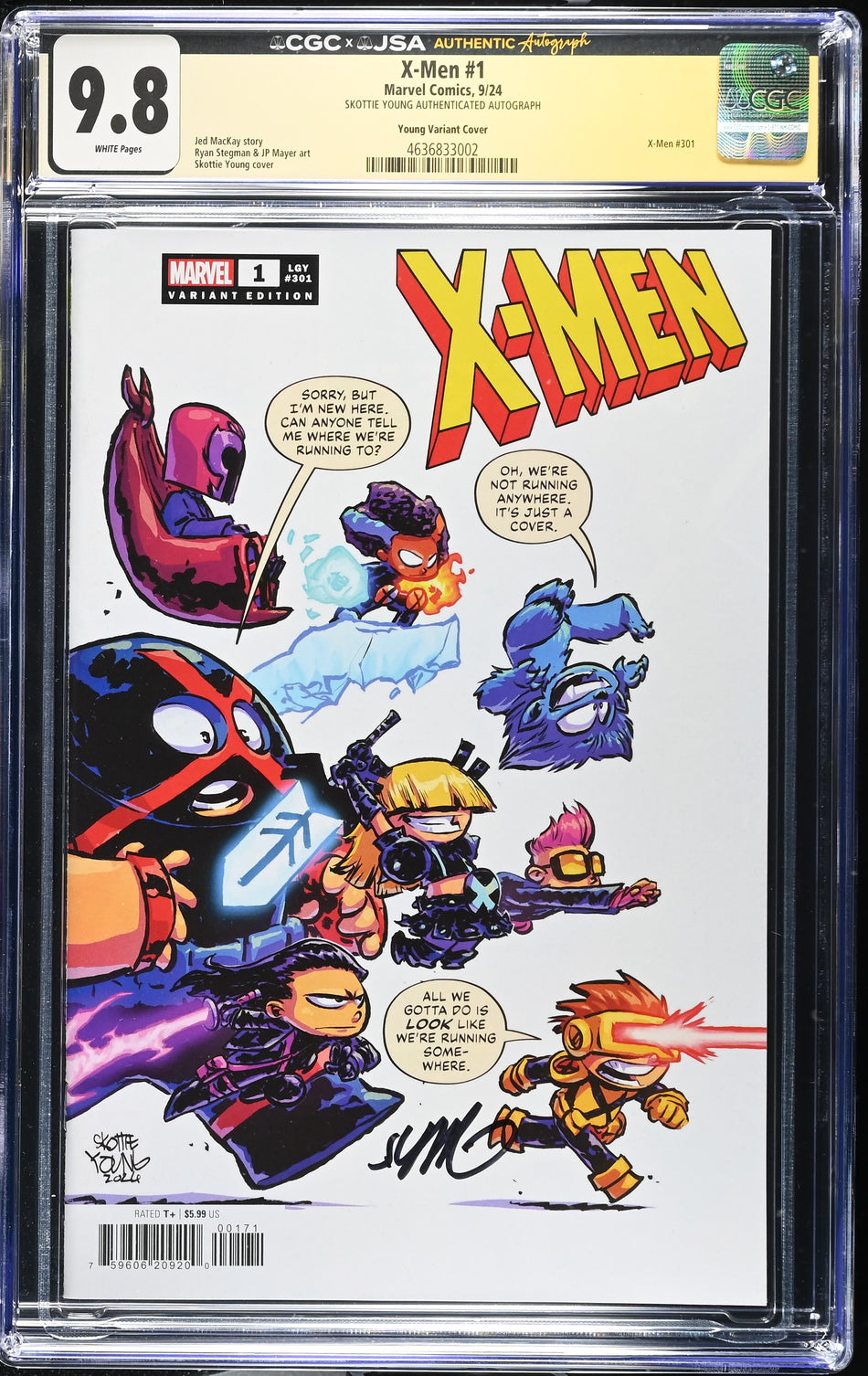 CGC 9.8 X-Men #1 Skottie Young Variant Signed