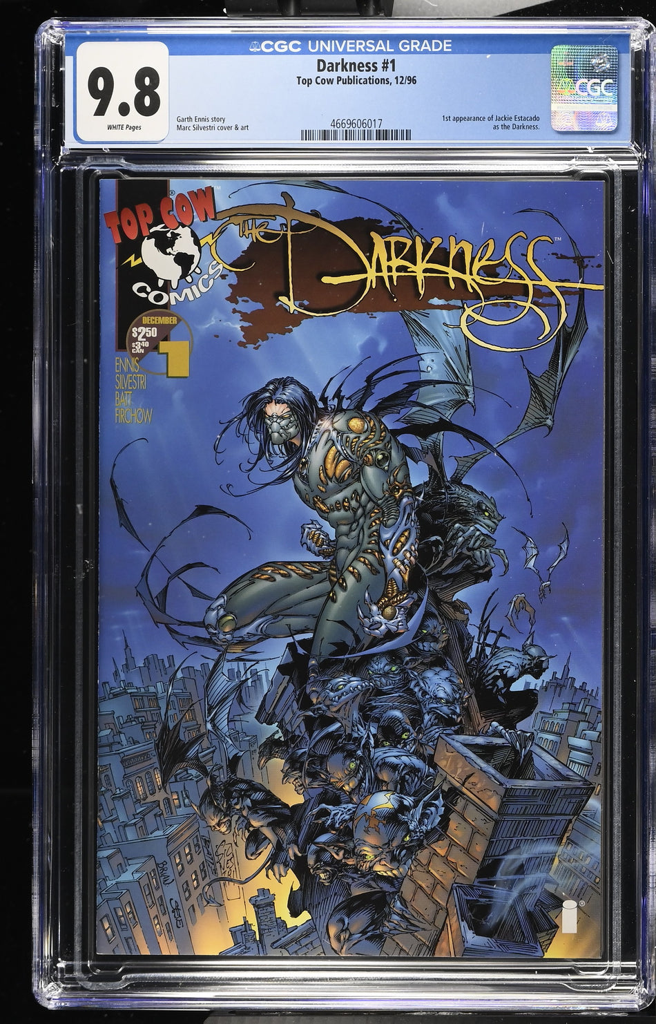 CGC 9.8 Darkness #1 (1st appearance of Jackie Estacado as the Darkness)