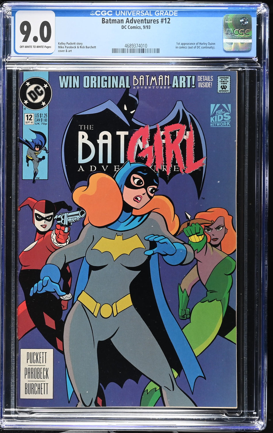 CGC 9.0 Batman Adventures #12 (1st appearance of Harley Quinn in comics (out of DC continuity)