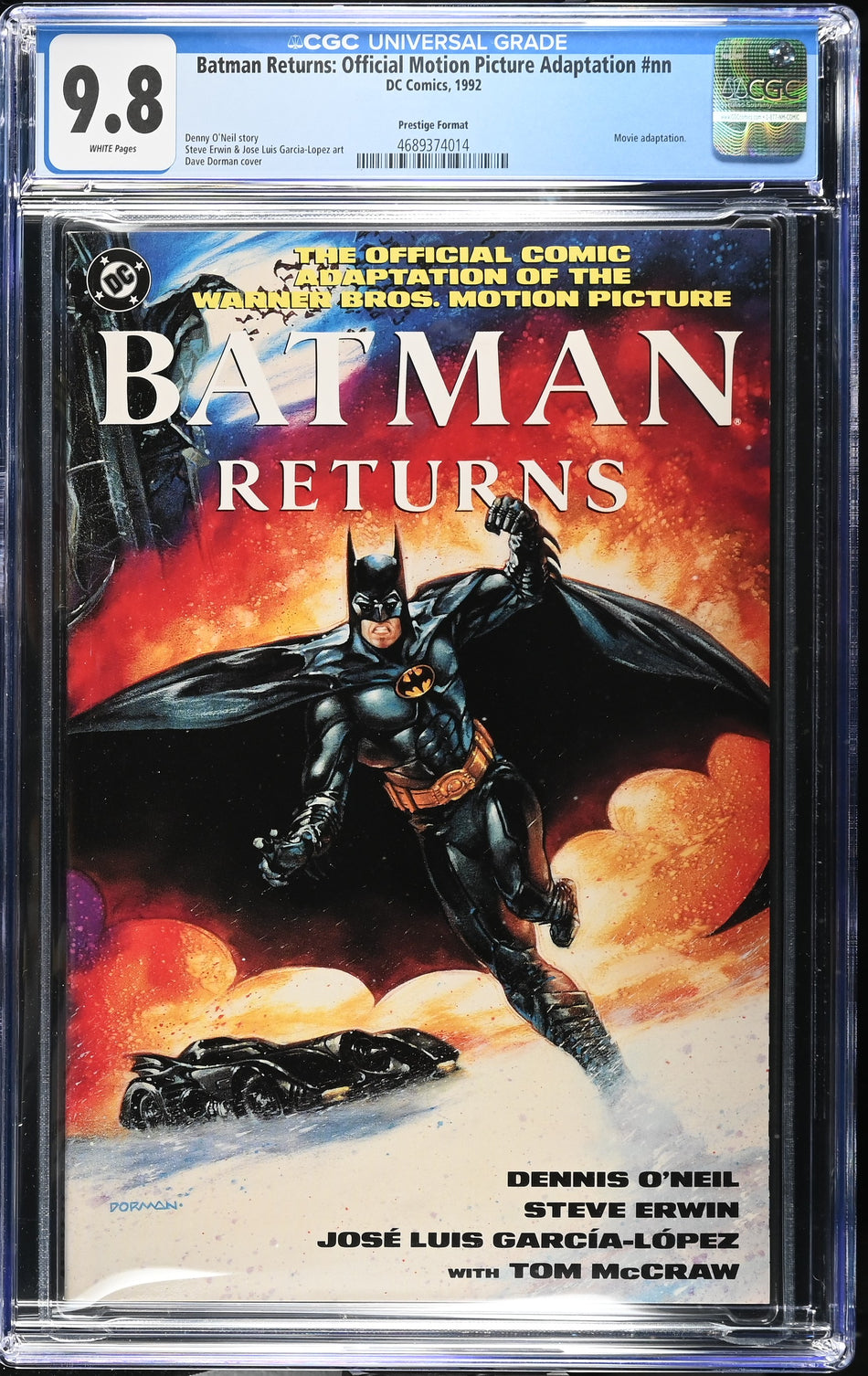 CGC 9.8 Batman Returns: Official Motion Picture Adaptation #nn Prestige Format Variant