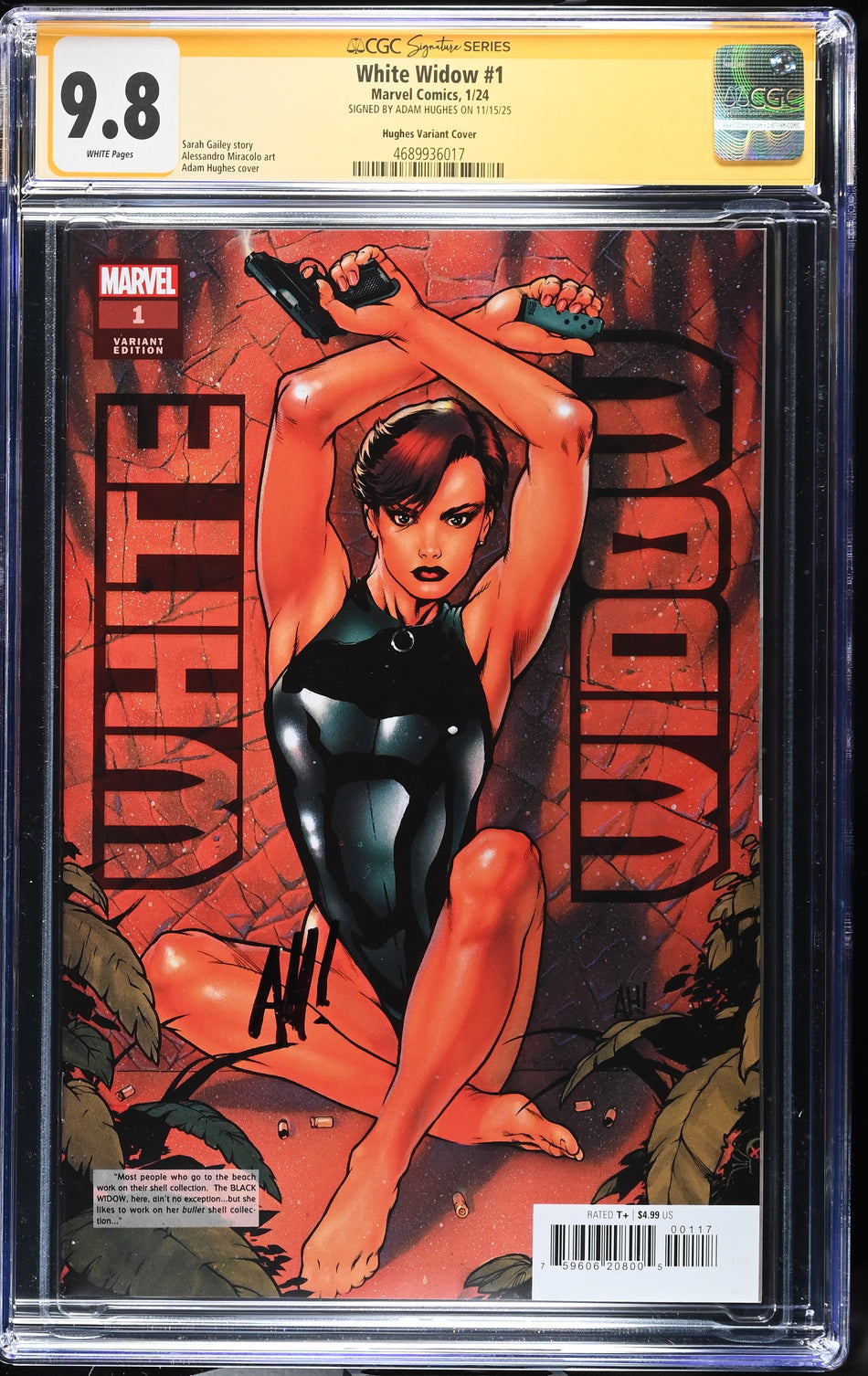 CGC Signature Series 9.8 White Widow #1 Adam Hughes Variant SIGNED BY HUGHES