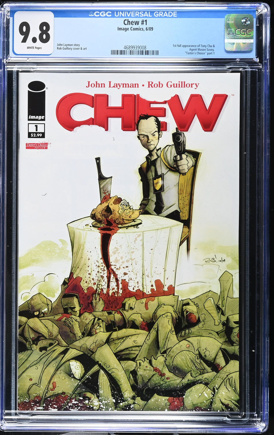 CGC 9.8 Chew #1 (1st Full appearance Tony Chu & Agent Mason Savoy) First 1st Print