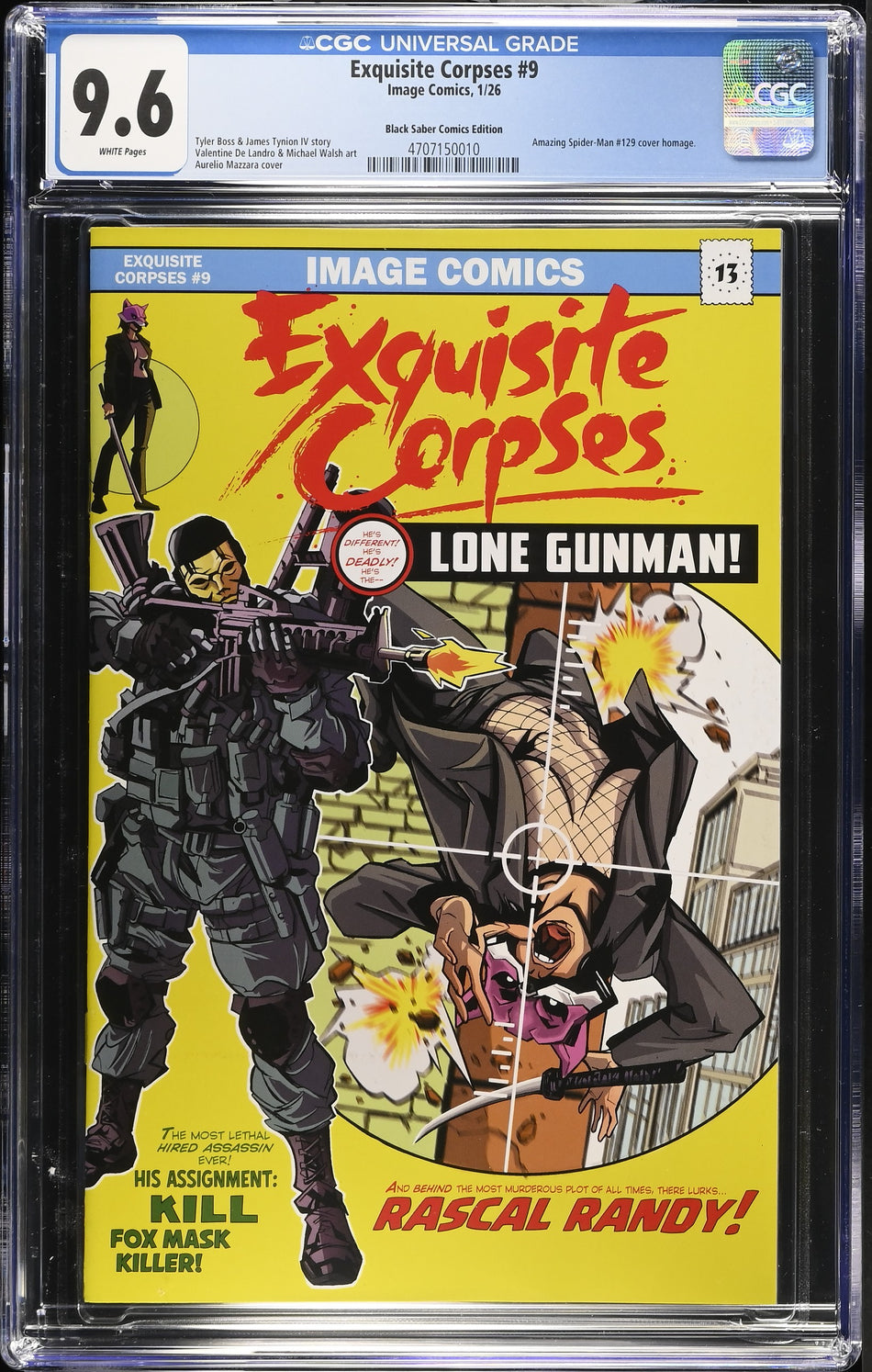 CGC 9.6 9.8 Exquisite Corpses #9 Exclusive ASM #129 Homage LIMITED 350