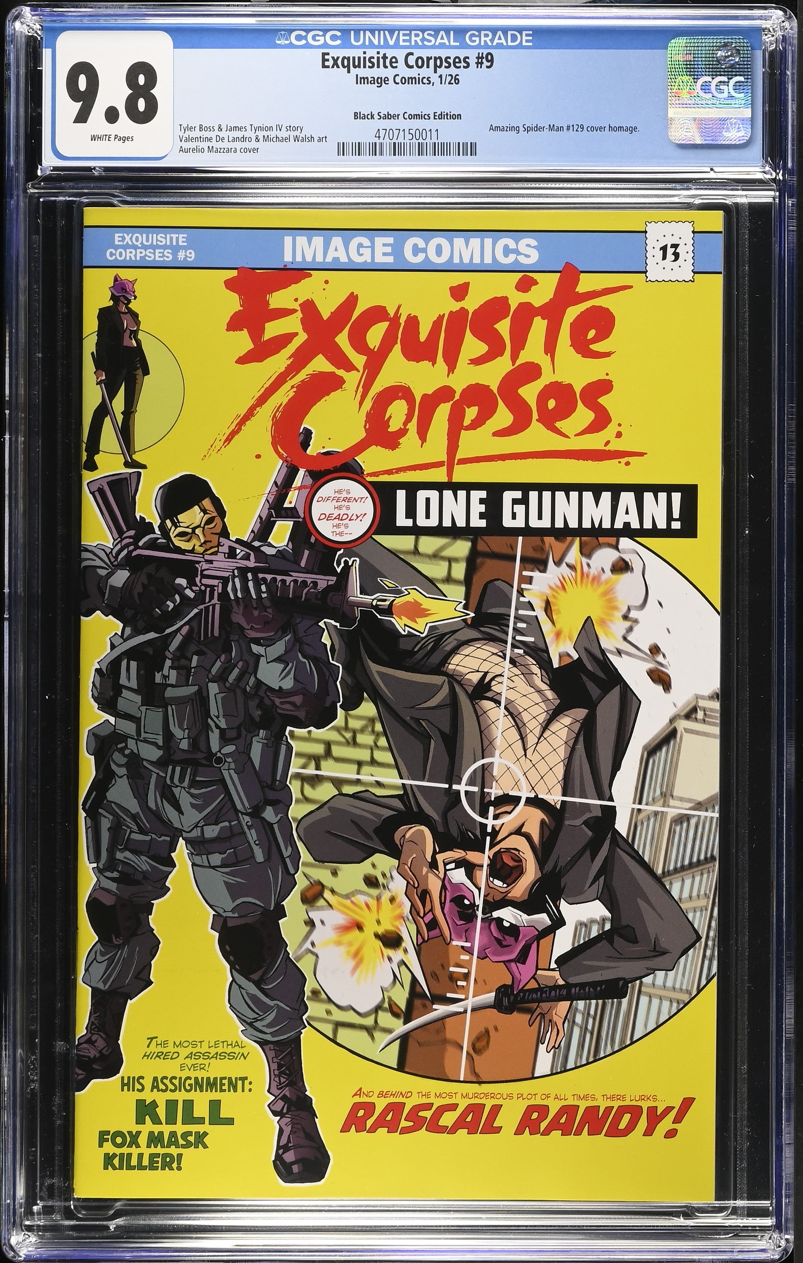 CGC 9.6 9.8 Exquisite Corpses #9 Exclusive ASM #129 Homage LIMITED