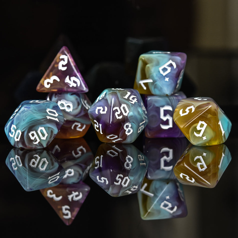 Paladin Class Acrylic Dice Set