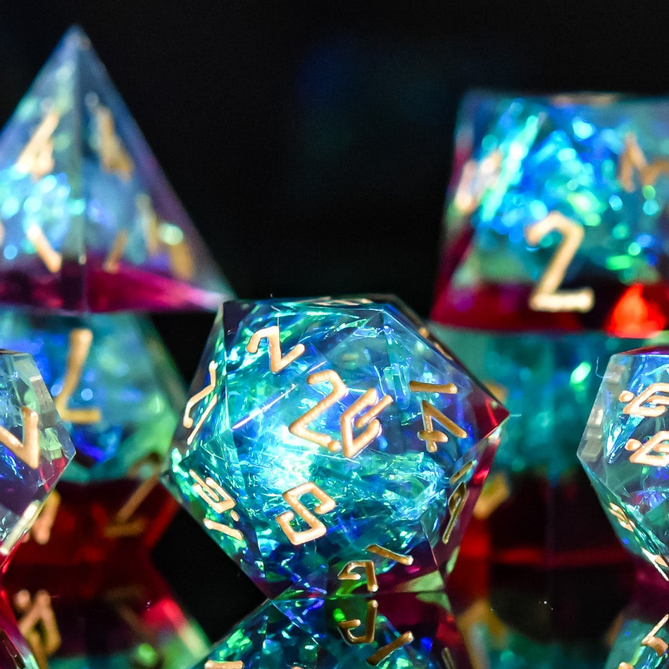 Eldritch Blast Sharp-Edged Resin Dice Set