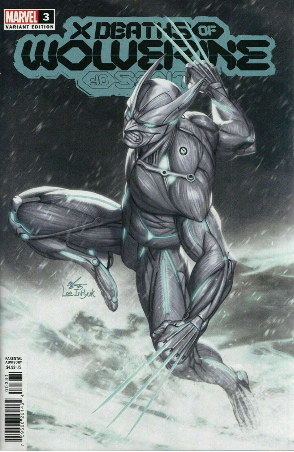 X Deaths Of Wolverine 3C Inhyuk Lee Omega Wolverine Spoiler Variant
