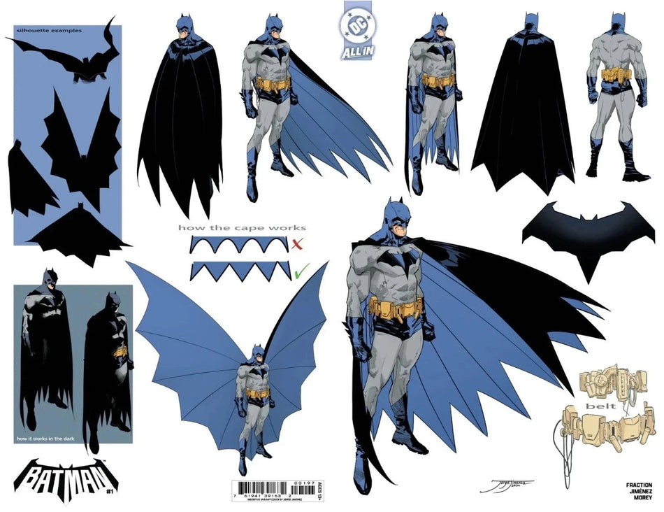 Batman #1 CVR O 1:5 Jorge Jimenez Design Unlock Card Stock Variant (09/03/25)